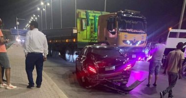 إصابة-3-أشخاص-فى-حادث-انقلاب-سيارة-نقل-بكفر-الشيخ
