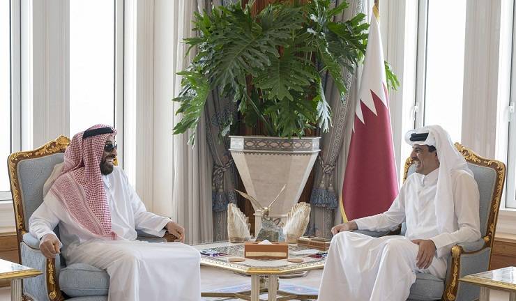 أمير-قطر-يستقبل-طحنون-بن-زايد