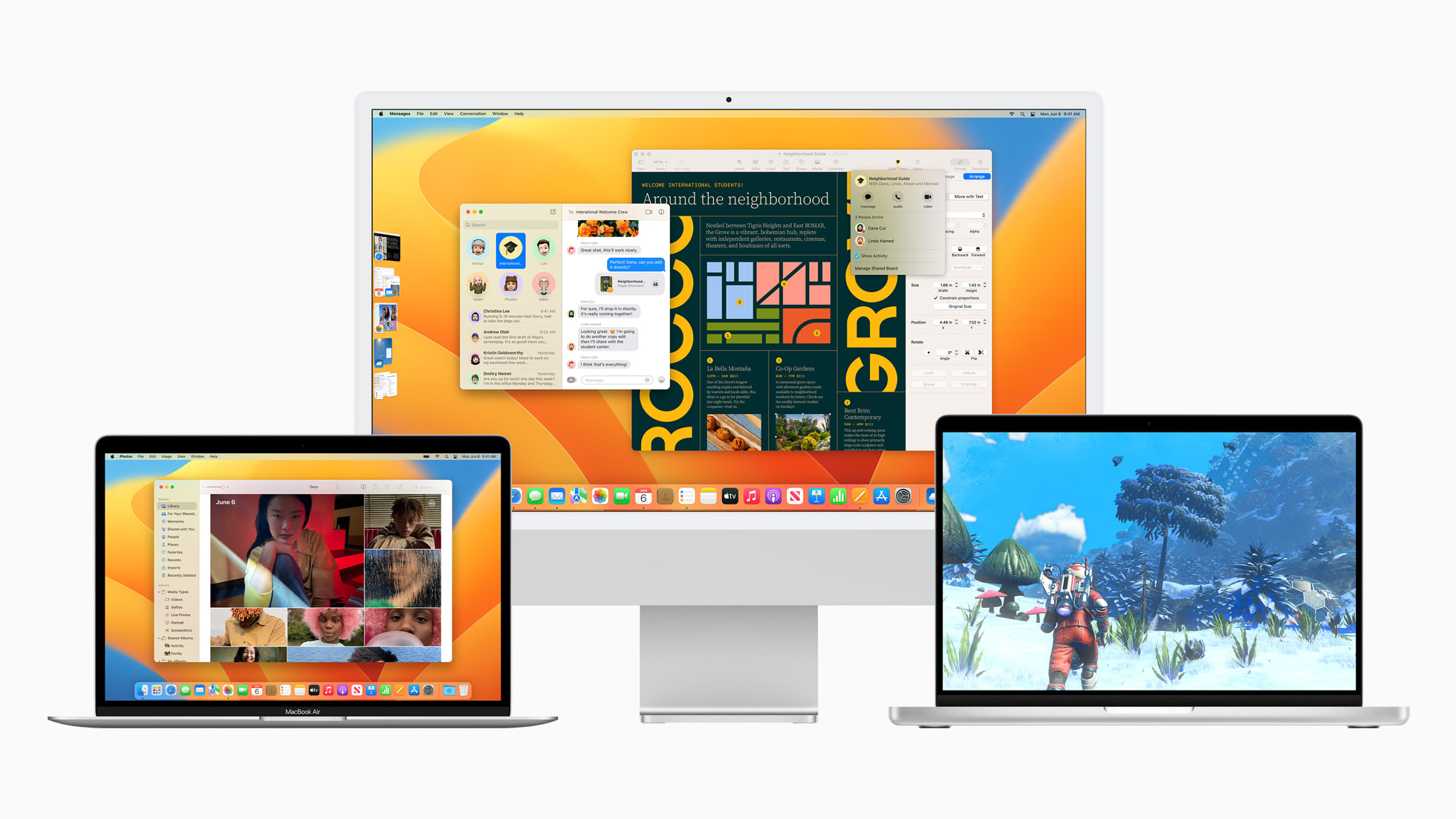 يضيف macOS Ventura أدوات إنتاجية قوية وميزات استمرارية جديدة تجعل تجربة Mac أفضل من أي وقت مضى