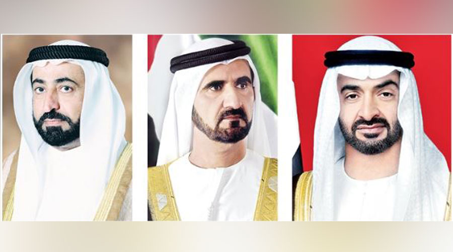 رئيس-الدولة-ونائبه-وسلطان-والحكام-يعزّون-ملك-البحرين