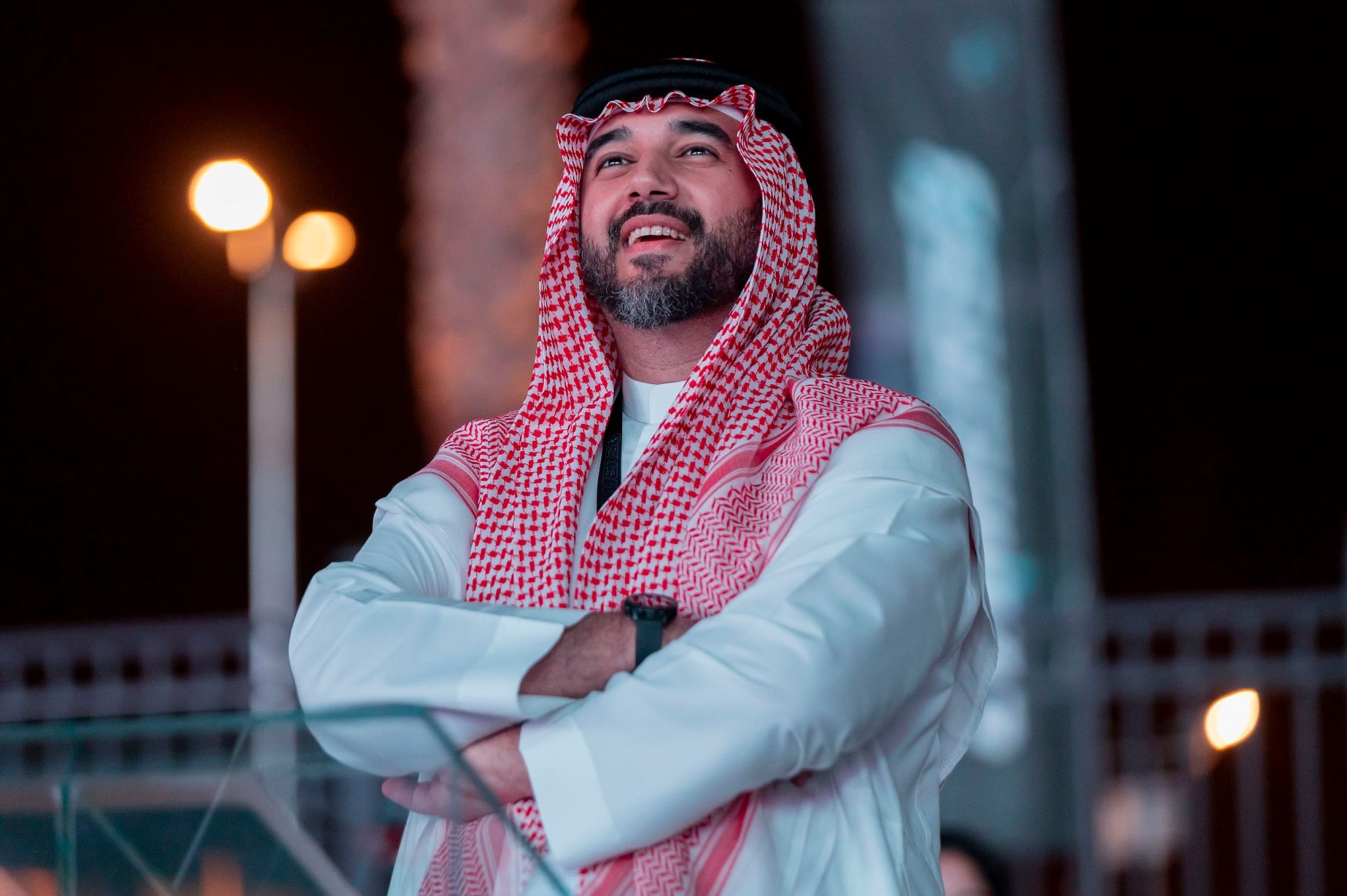 الأمير فيصل بن بندر بن سلطان – رئيس الاتحاد السعودي للرياضات الإلكترونية خلال افتتاح موسم الجيمرز