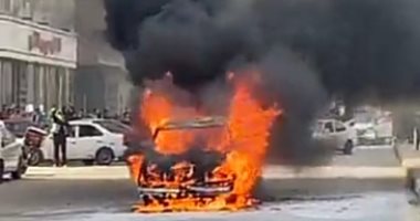 شاب-يشعل-النيران-بجوار-سيارة-والده-بسبب-خلافات-بينهما-فى-الإسكندرية