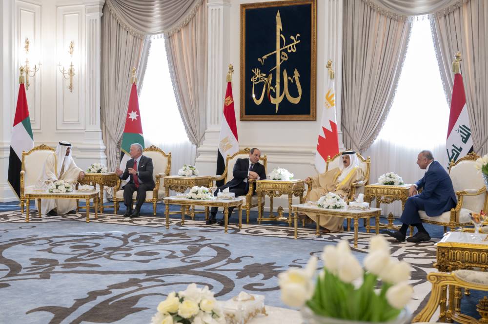 قادة-الإمارات-ومصر-والبحرين-والأردن-والعراق-يبحثون-تعميق-العلاقات