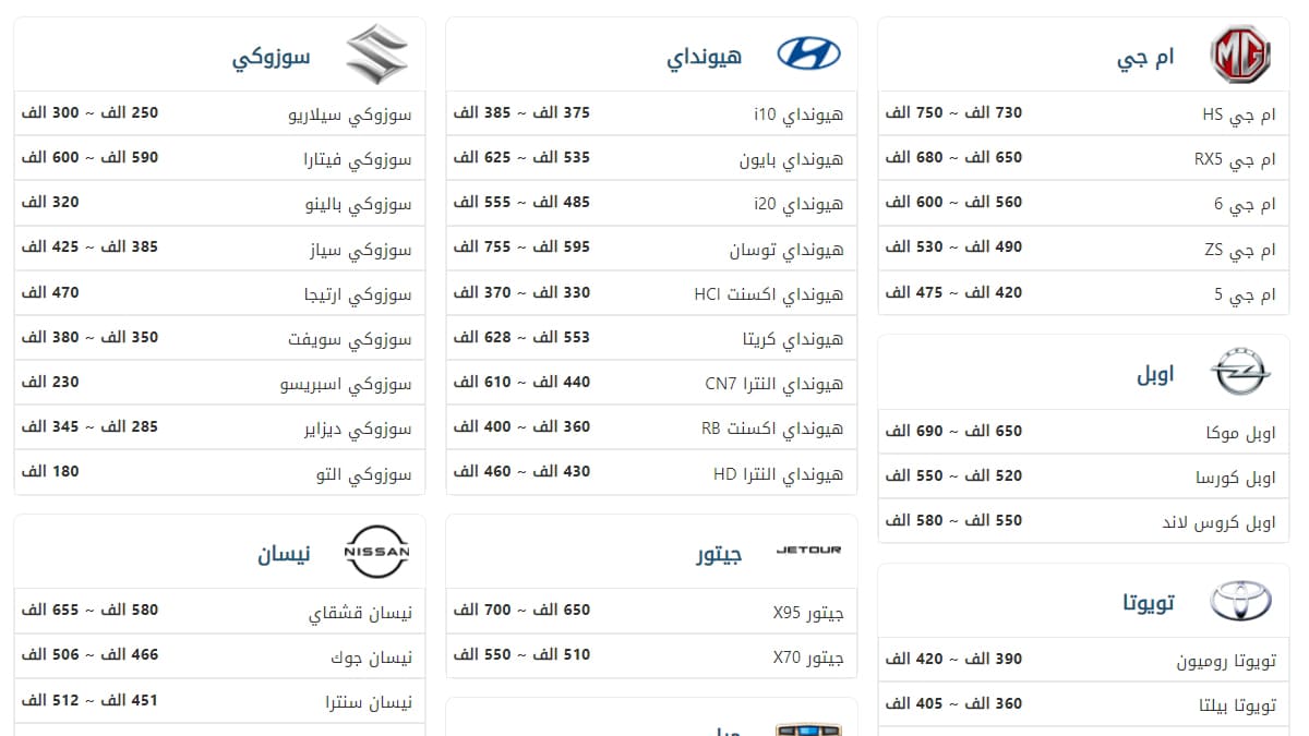 اسعار-السيارات-الجديدة-في-مصر-بعد-الزيادات-الأخيرة-–-نوفمبر-2022