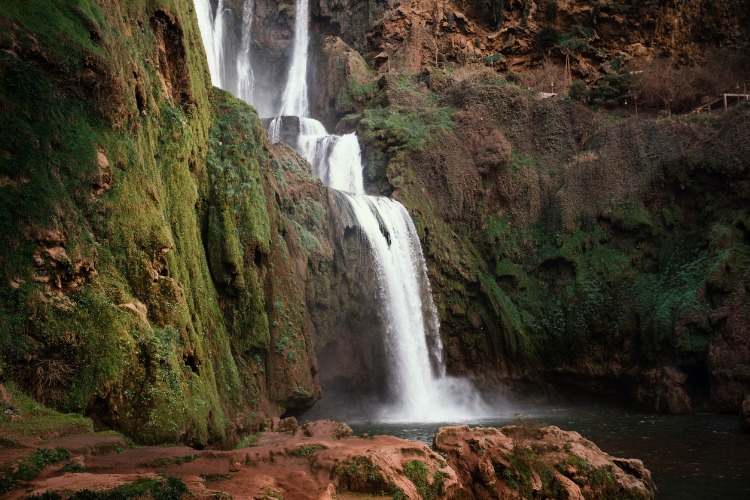 Waterfall In Ourika Valley Morocco