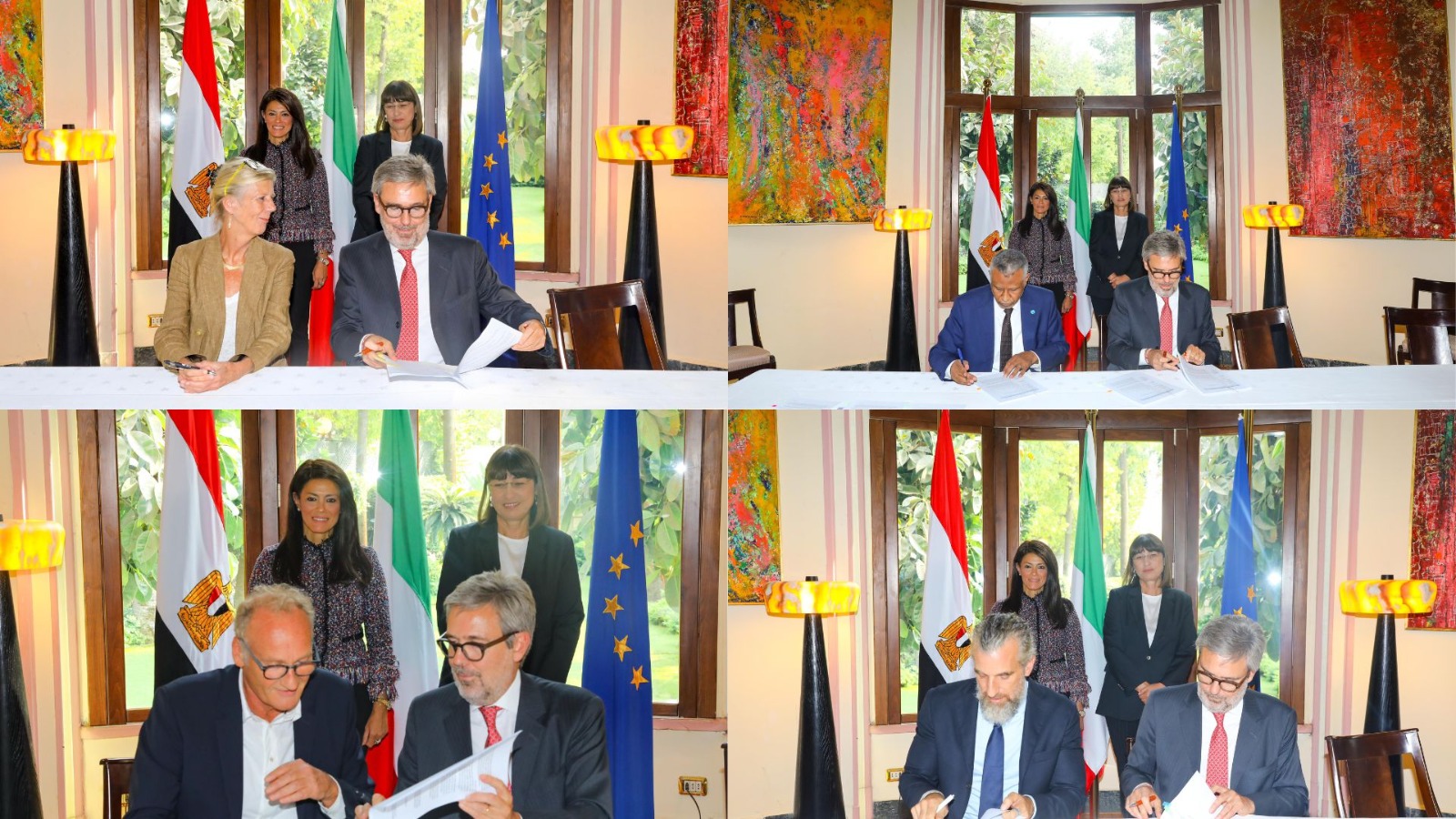 توقيع اتفاقيات منح إيطالية لمصر
