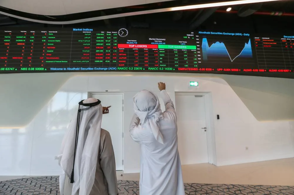 مؤشر-دبي-يستعيد-مستوى-4000-نقطة.-وسوق-أبوظبي-قرب-9500